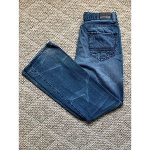 MENS EXPRESS LOW RISE JEANS, SIZE 34x34